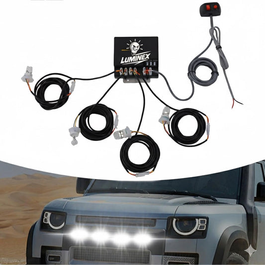 Luminex strobe kit, 4 Hid lights